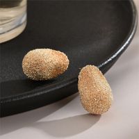 1 Pair Casual Luxurious Simple Style Solid Color Plating Copper 18K Gold Plated Ear Studs main image 2