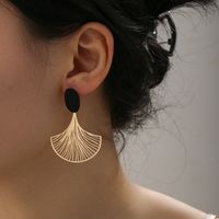 1 Pair Ethnic Style Leaf Plating Metal Drop Earrings main image 5