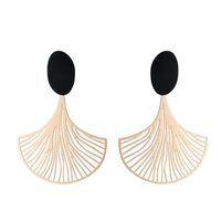 1 Pair Ethnic Style Leaf Plating Metal Drop Earrings main image 2