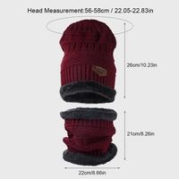 Wholesale New Korean Style Knitted Scarf Hat Set Fashionable Men's And Women's Warm With Velvet Thick Woolen Cap Scarf Autumn And Winter main image 4