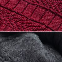 Wholesale New Korean Style Knitted Scarf Hat Set Fashionable Men's And Women's Warm With Velvet Thick Woolen Cap Scarf Autumn And Winter main image 6
