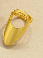Vintage Style Solid Color Alloy Women's Ring main image 4