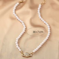 Simple Style Classic Style Letter Plastic Zinc Alloy Beaded Plating 14k Gold Plated Women's Pendant Necklace main image 6