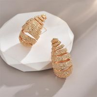 1 Pair Simple Style Water Droplets Plating Copper 18k Gold Plated White Gold Plated Ear Studs main image 5