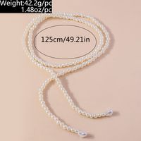 Elegant Round Artificial Pearl Beaded Women's Necklace main image 4