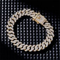 Hip-Hop Vintage Style Simple Style Solid Color 304 Stainless Steel Gold Plated Silver Plated Zircon Bracelets In Bulk main image 3