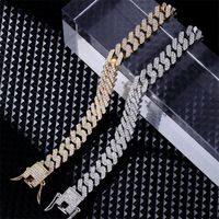 Hip-Hop Vintage Style Simple Style Solid Color 304 Stainless Steel Gold Plated Silver Plated Zircon Bracelets In Bulk main image 5