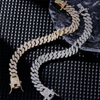Hip-Hop Vintage Style Simple Style Solid Color 304 Stainless Steel Gold Plated Silver Plated Zircon Bracelets In Bulk main image 1