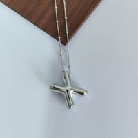 Hip-hop Simple Style Classic Style Letter Copper Silver Plated Pendant Necklace In Bulk sku image 22