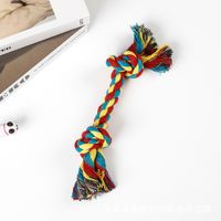 Wholesale Simple Large Double Knot Molar Woven Cotton Rope Pet Toy Nihaojewelry sku image 11