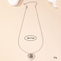 Retro Heart Shape Alloy Plating Women's Pendant Necklace sku image 1