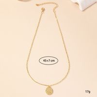 Simple Style Flower Alloy Wholesale Pendant Necklace main image 4