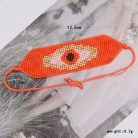 Fashion Simple European And American Style Cross-border Hot Selling Miyuki Bead Handmade Bohemian Devil's Eye Tassel Bracelet main image 7