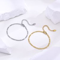 IG Style Simple Style Solid Color 201 Stainless Steel 18K Gold Plated Bracelets In Bulk main image 1