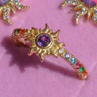 Kupfer Süss Edelstein Sonne Opal Ringe Ohrringe Halskette sku image 16