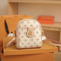 Women's Pu Leather Printing Classic Style Sewing Thread Square Zipper Crossbody Bag main image 4