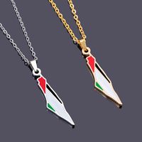 Artistic Streetwear Colorful Alloy Enamel Gold Plated Women's Pendant Necklace main image 7
