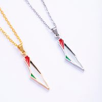 Artistic Streetwear Colorful Alloy Enamel Gold Plated Women's Pendant Necklace main image 5