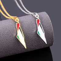Artistic Streetwear Colorful Alloy Enamel Gold Plated Women's Pendant Necklace main image 1