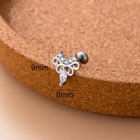 1 Piece Ear Cartilage Rings & Studs Sweet Moon Copper Plating Inlay Zircon main image 4