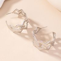 1 Pair Simple Style Rhombus Plating Alloy Gold Plated Ear Studs main image 7