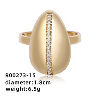 Simple Style Geometric Color Block Copper Plating Inlay Zircon White Gold Plated Gold Plated Open Rings sku image 15