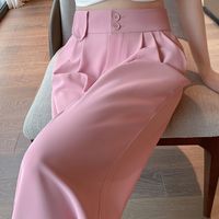 Women's Daily Street Casual Solid Color Full Length Casual Pants main image 1