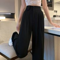 Women's Daily Street Casual Solid Color Full Length Casual Pants main image 3