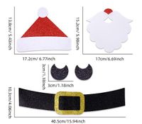 Christmas Cartoon Style Santa Claus Snowman Felt Cloth Party Festival Decorative Props sku image 1