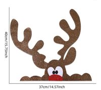 Christmas Cartoon Style Santa Claus Snowman Felt Cloth Party Festival Decorative Props sku image 4