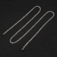 Hip-hop Solid Color Stainless Steel Men's Necklace main image 4