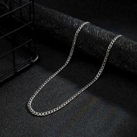 Hip-hop Solid Color Stainless Steel Men's Necklace main image 3