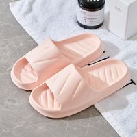 Unisex Basic Solid Color Open Toe Home Slippers sku image 1