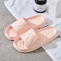 Unisex Basic Solid Color Open Toe Home Slippers sku image 3