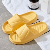 Unisex Basic Solid Color Open Toe Home Slippers sku image 8