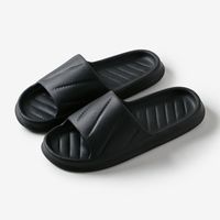 Unisex Basic Solid Color Open Toe Home Slippers sku image 12