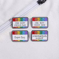 Cartoon Style Modern Style Letter Alloy Plating Kid's Brooches main image 6