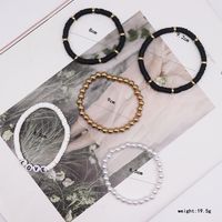 Casual Ethnic Style Bohemian Letter Arylic Plastic Soft Clay Beaded Women's Bracelets main image 6