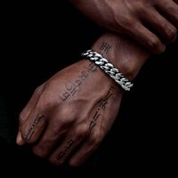 Hip-hop Geometric Stainless Steel Plating Men's Bracelets main image 5