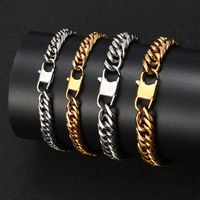 Hip-hop Geometric Stainless Steel Plating Unisex Bracelets main image 1