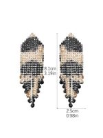 1 Pair Elegant Luxurious Geometric Inlay Alloy Rhinestones Drop Earrings sku image 12