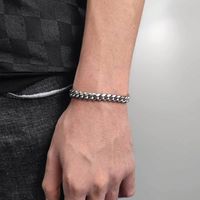 Hip-hop Rock Punk Geometric Stainless Steel Plating Men's Bracelets main image 2