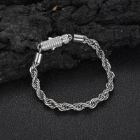 Hip-hop Geometric Stainless Steel Plating Men's Bracelets sku image 2