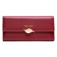 Women's Solid Color Pu Leather Zipper Wallets sku image 31