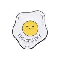 Cartoon Style Cute Letter Poached Egg Alloy Stamping Stoving Varnish Plating Women's Brooches sku image 6