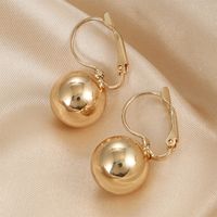 1 Pair Elegant Lady Korean Style Geometric Plating Iron Copper Drop Earrings main image 1