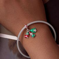 Atmosphäre Weihnachten Baumelnde Perlen S925 Sterling Silber Diy Armband Zubehör main image 2