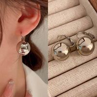 1 Pair Elegant Lady Korean Style Geometric Plating Iron Copper Drop Earrings sku image 2