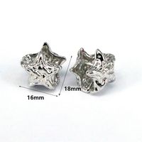 1 Pair Vintage Style Simple Style Star Heart Shape Plating Copper Gold Plated Ear Cuffs main image 7