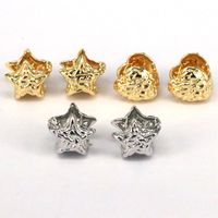 1 Pair Vintage Style Simple Style Star Heart Shape Plating Copper Gold Plated Ear Cuffs main image 1